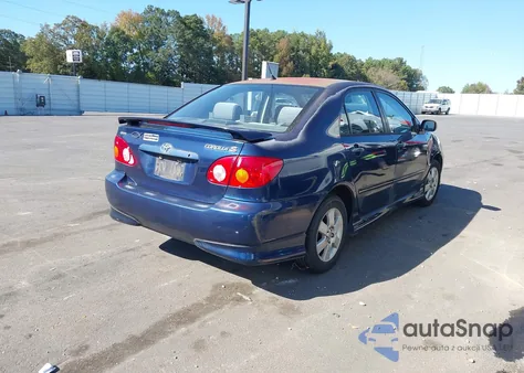 2003 Toyota Corolla S z USA, uszkodzony, nr VIN 1NXBR32E03Z179416